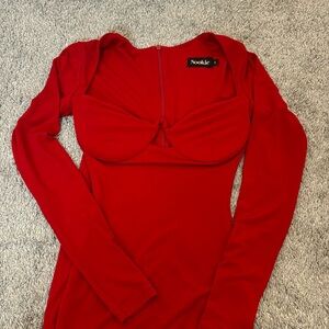 Midi Love nookie red dress